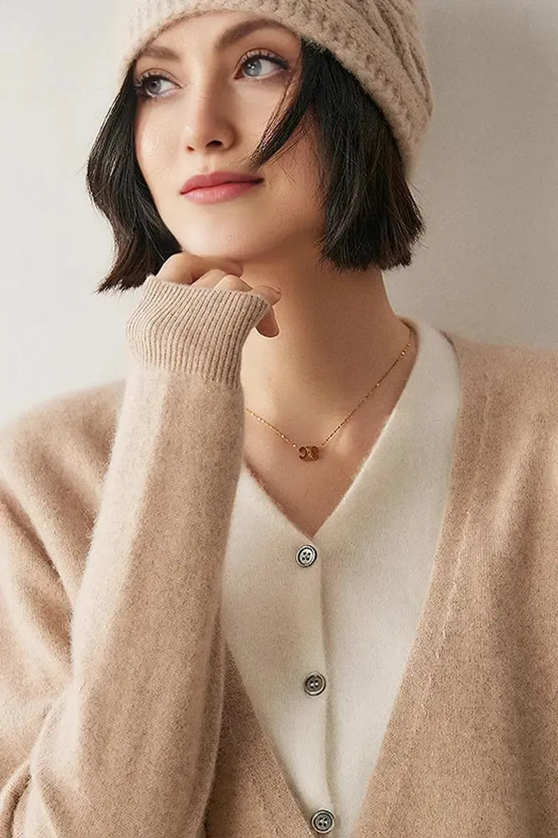 100 Cashmere Layered Colorblocked Cardigan
