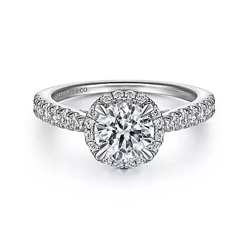 14KW Diamond Semi-Mount Engagement Ring w/ 0.64 ctw, Size 6.5