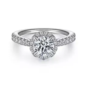 14KW Diamond Semi-Mount Engagement Ring w/ 0.64 ctw, Size 6.5