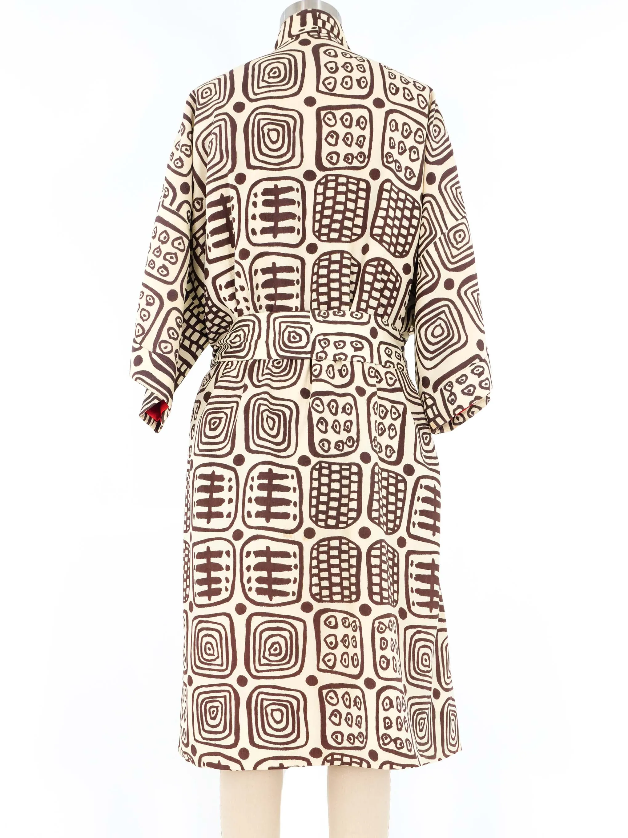 1950s Block Printed Kimono