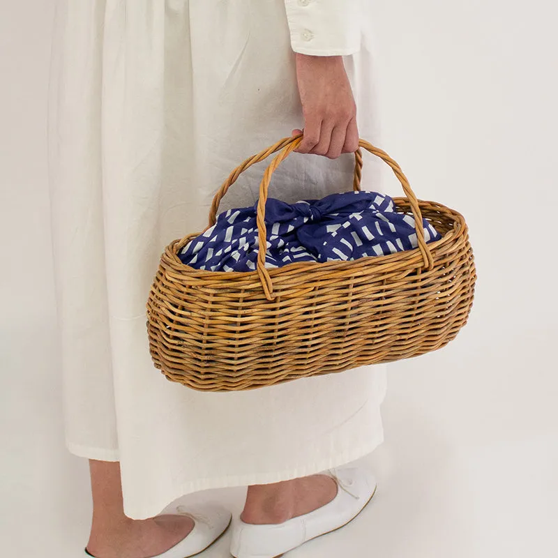 70 minä perhonen Organic Cotton sora check Navy blue