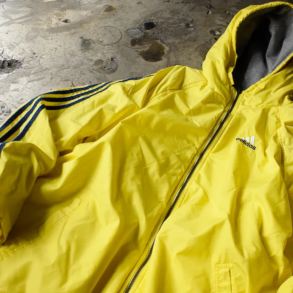90's adidas リバーシブル フード付きナイロンジャケット 231224
