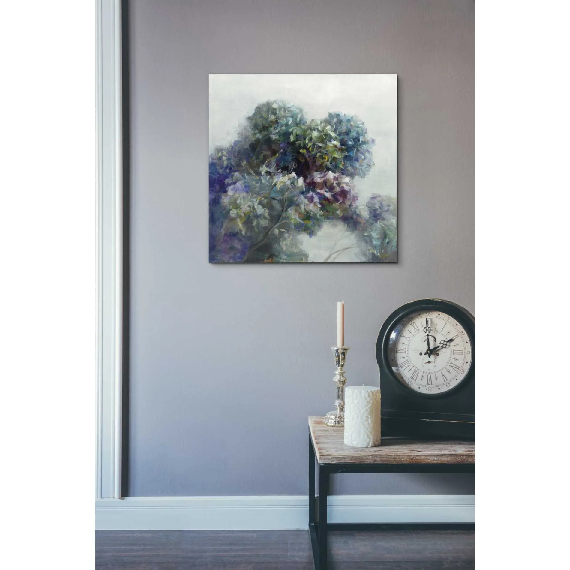 'Abstract Hydrangea' by Danhui Nai, Canvas Wall Art