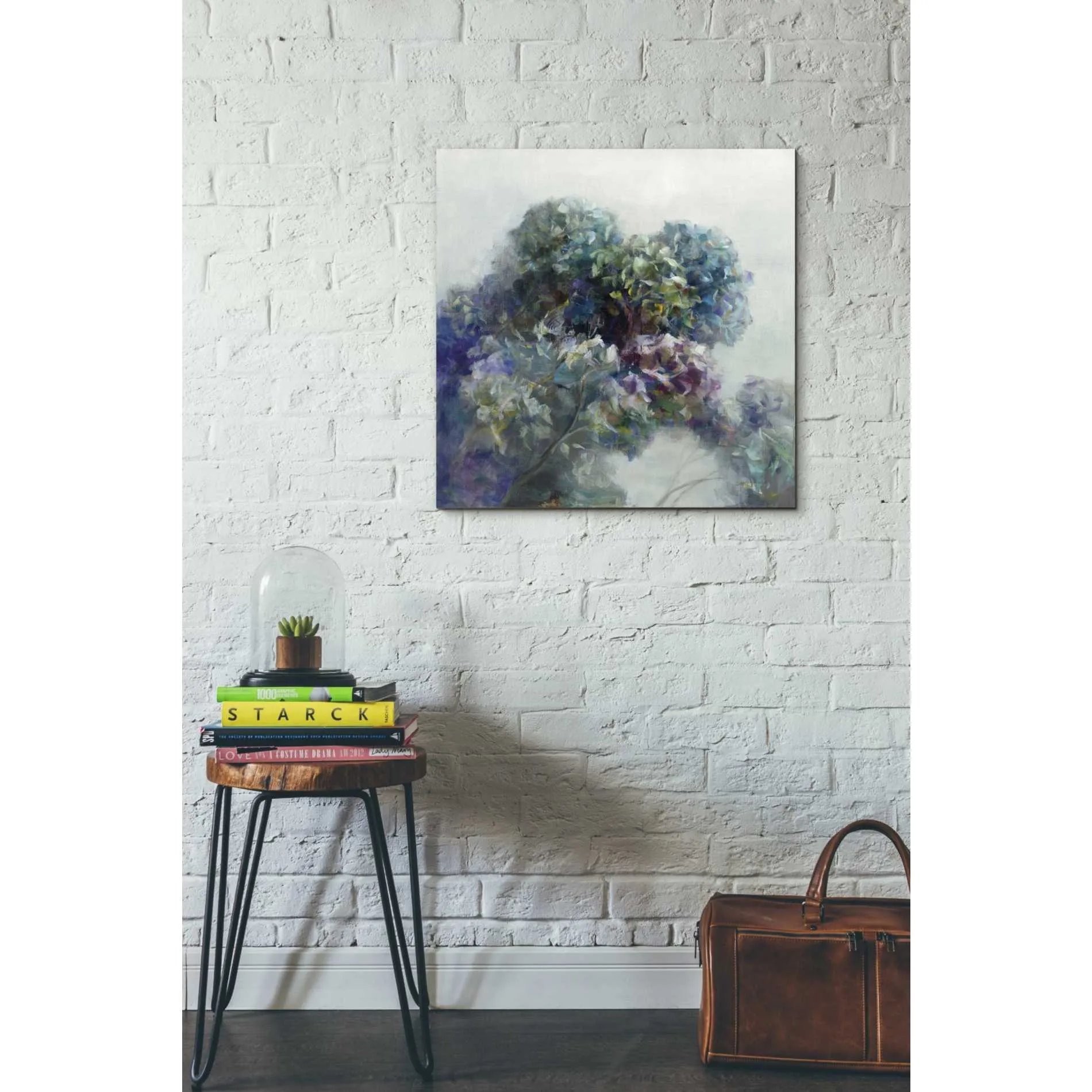 'Abstract Hydrangea' by Danhui Nai, Canvas Wall Art