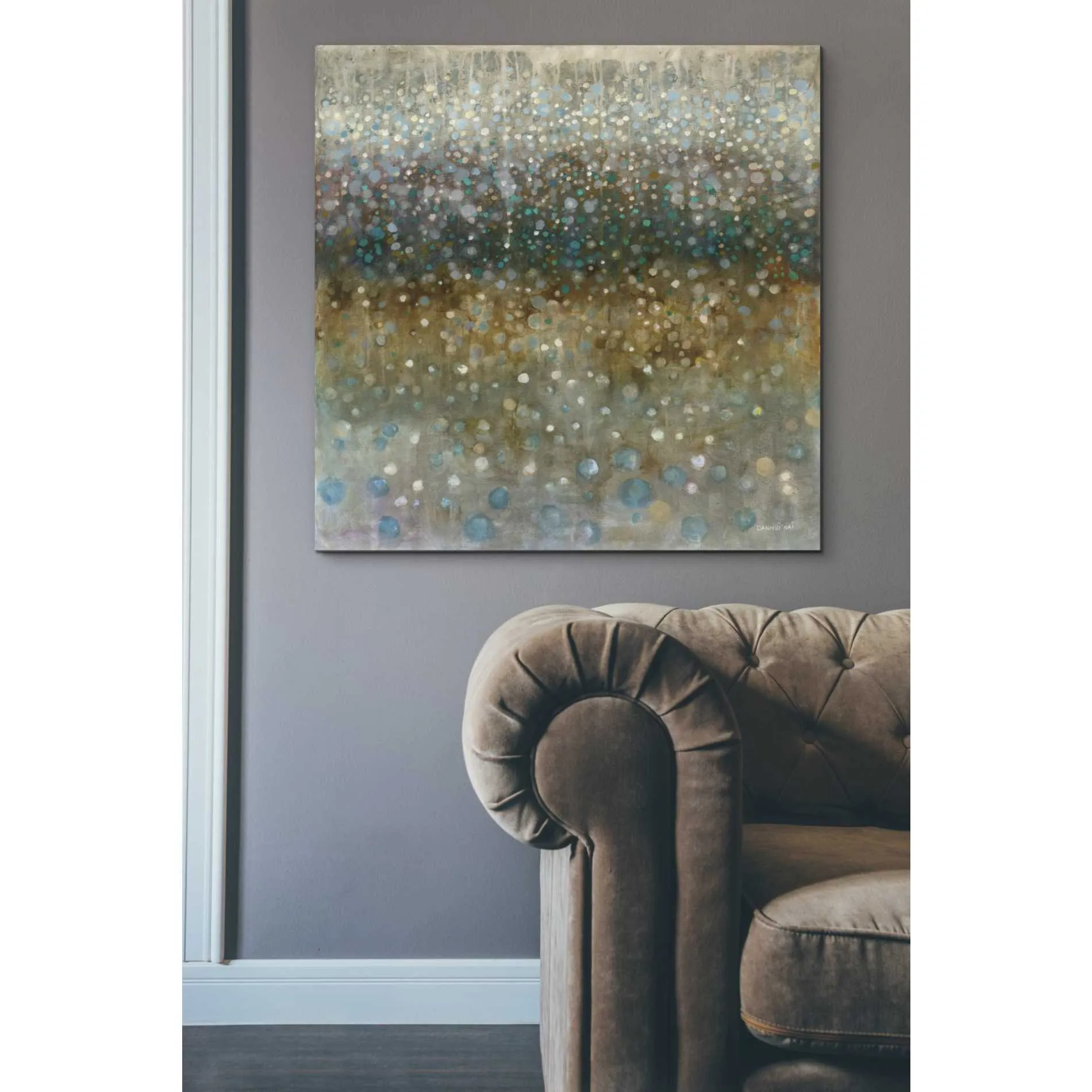 'Abstract Rain' by Danhui Nai, Canvas Wall Art