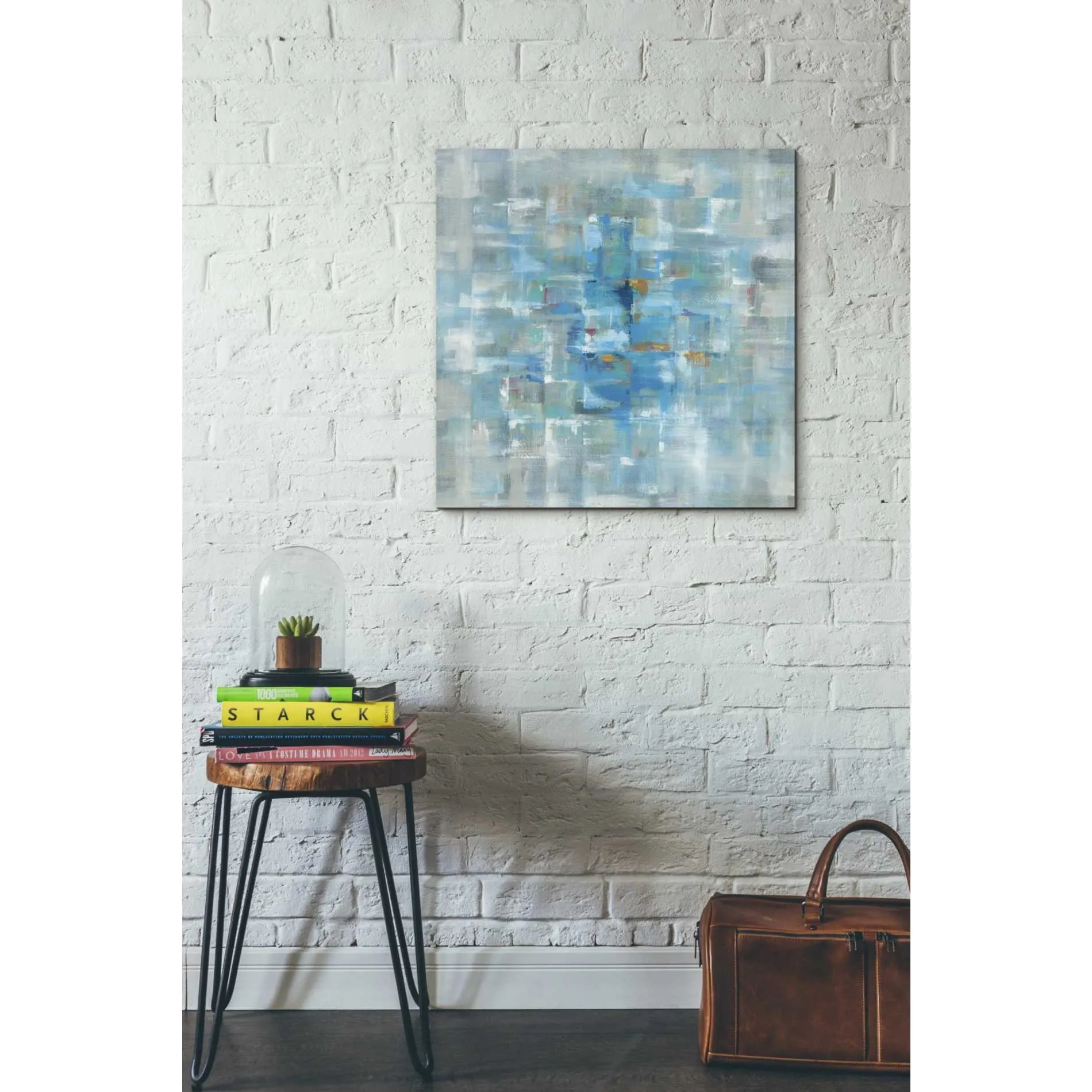 'Abstract Squares' by Danhui Nai, Canvas Wall Art