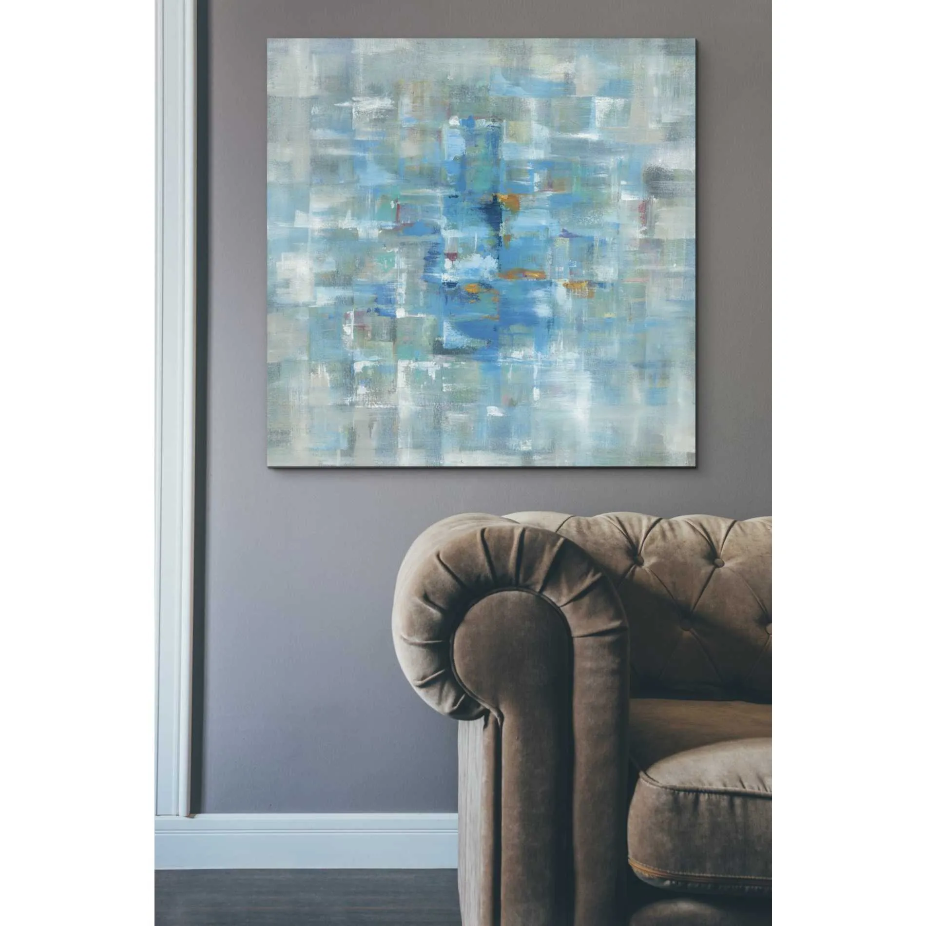 'Abstract Squares' by Danhui Nai, Canvas Wall Art