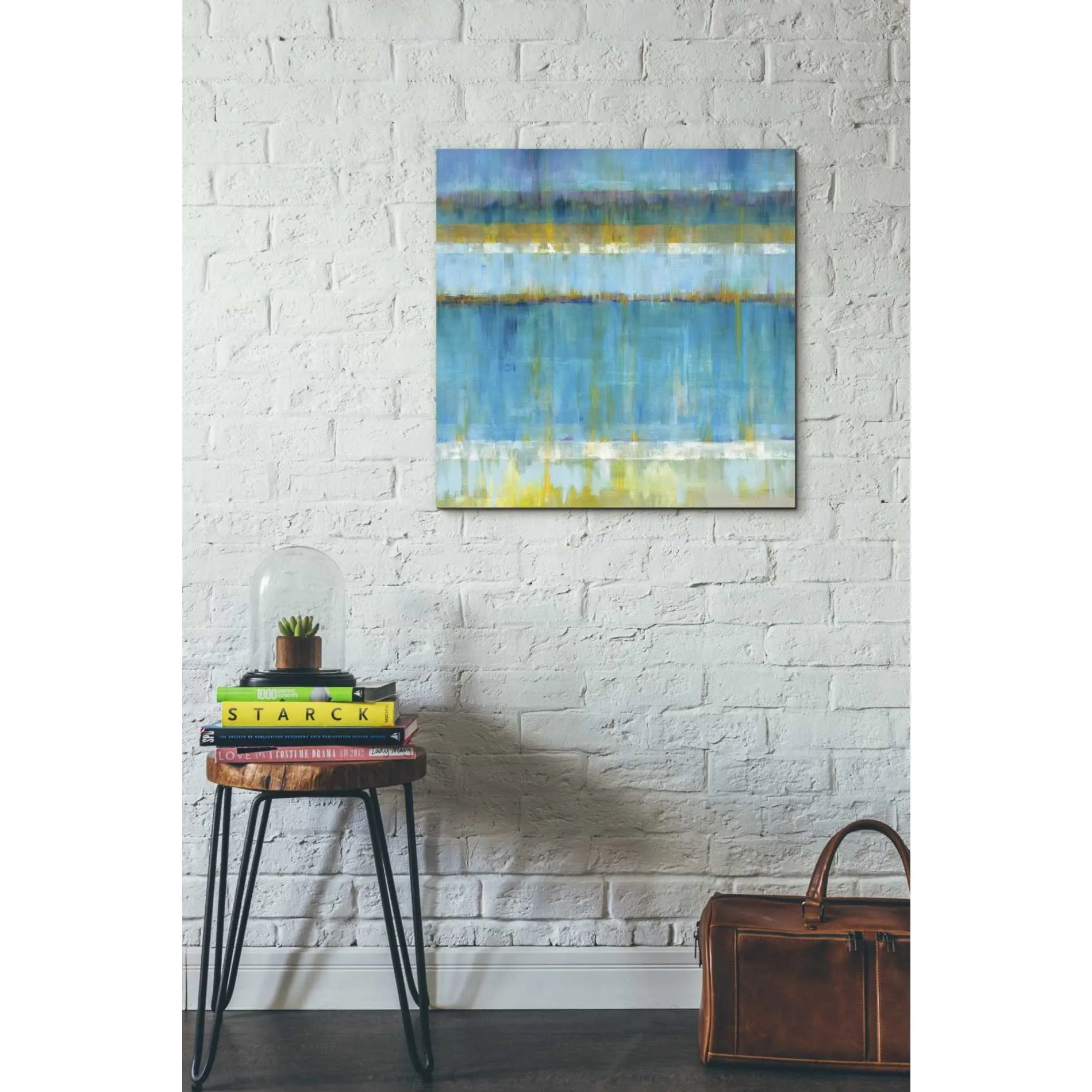 'Abstract Stripes' by Danhui Nai, Canvas Wall Art