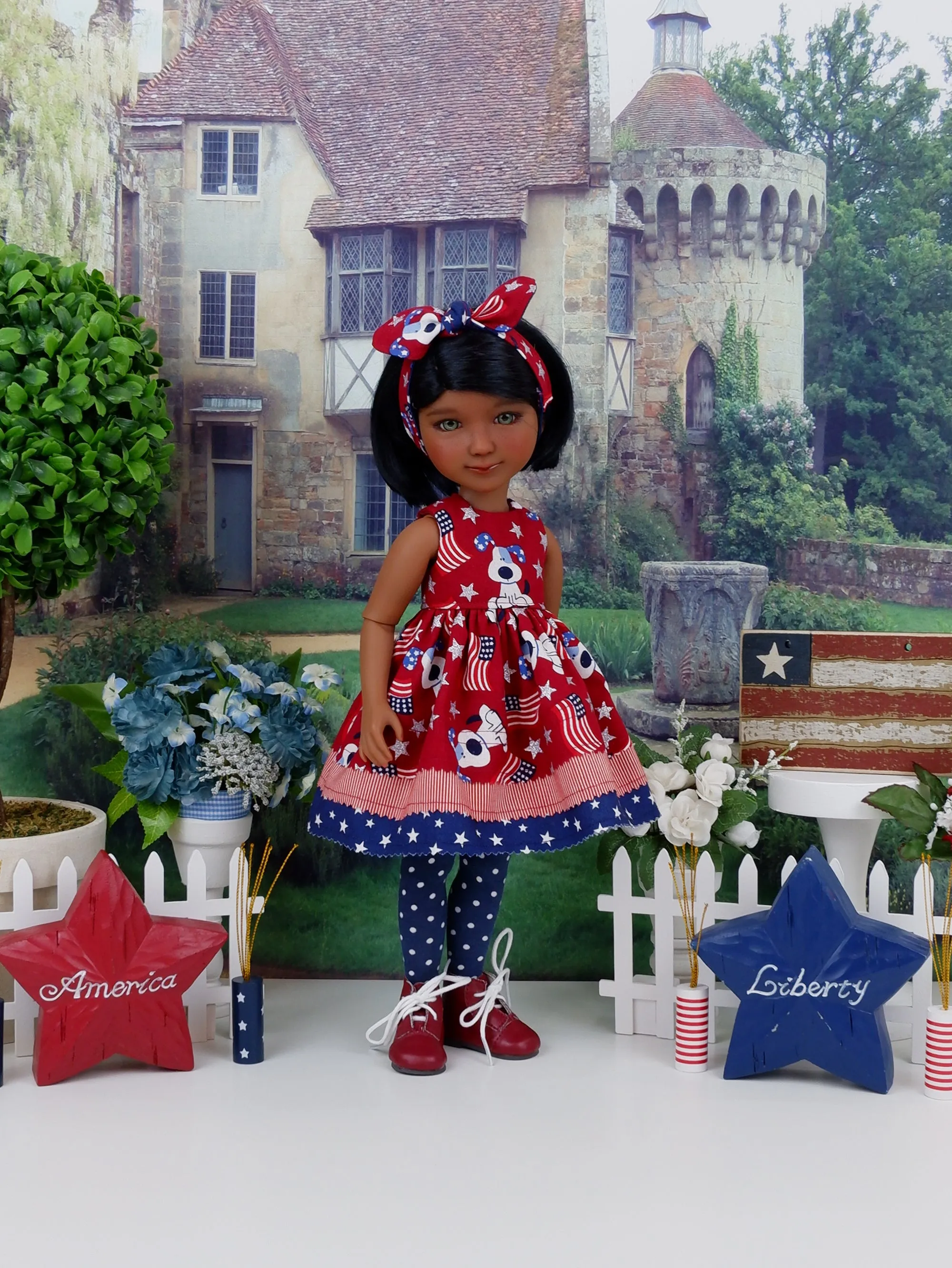 American Pup - dress with boots for Ruby Red Fashion Friends doll