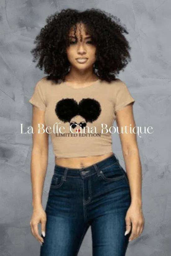 Angel Graphic crop top