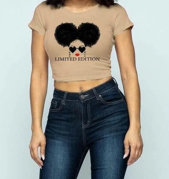 Angel Graphic crop top