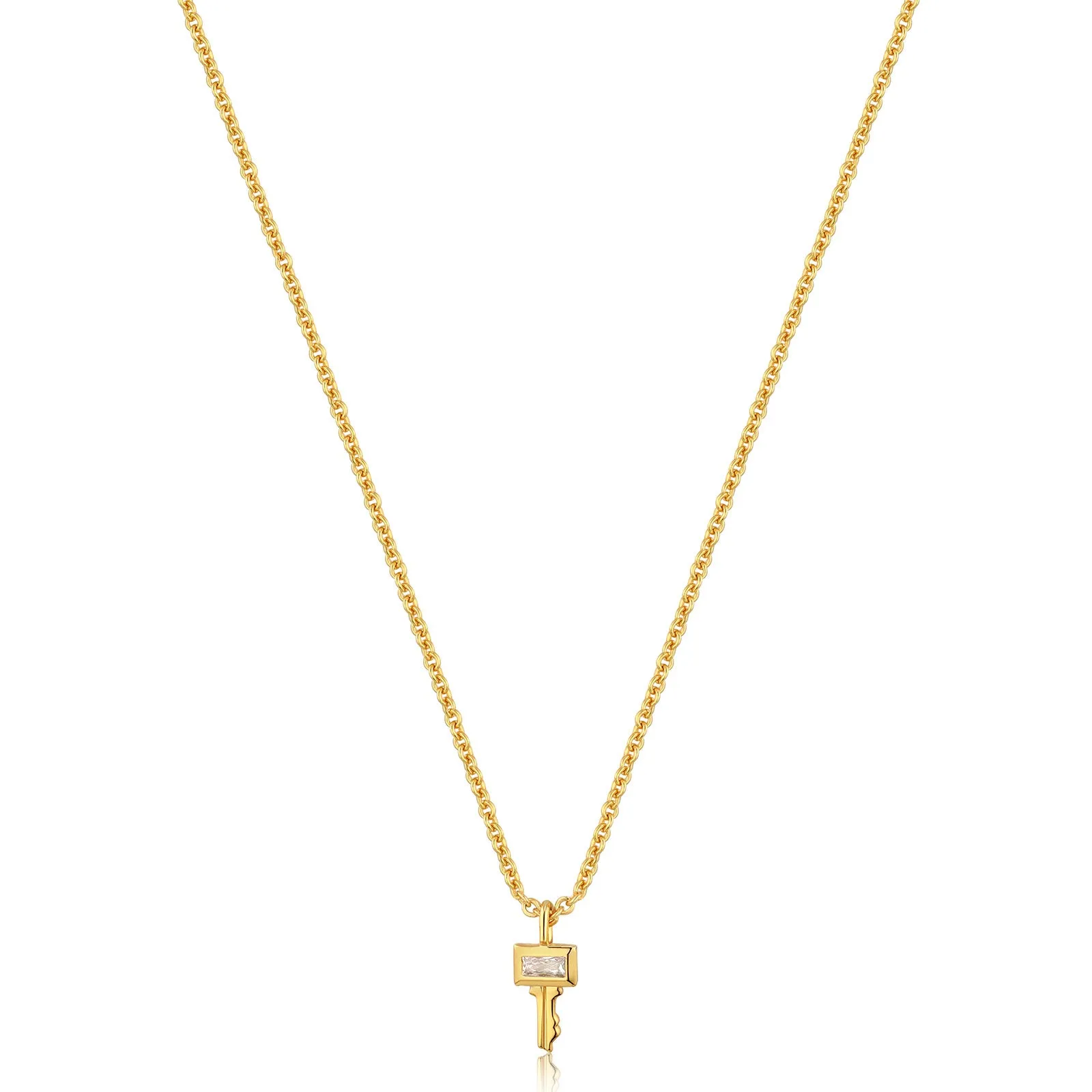 Ania Haie Sterling Silver & Gold Plated Key Necklace