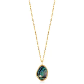 Ania Haie Sterling Silver & Gold Plated Tidal Abalone Necklace