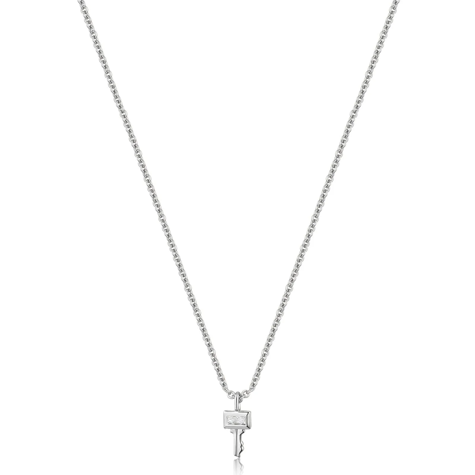 Ania Haie Sterling Silver Key Necklace