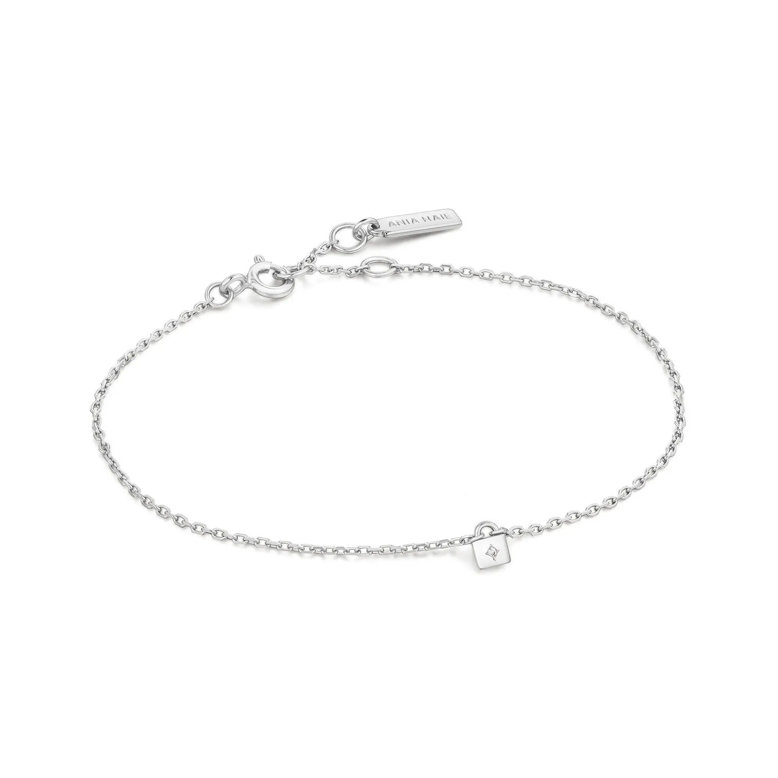 Ania Haie Sterling Silver Padlock Bracelet