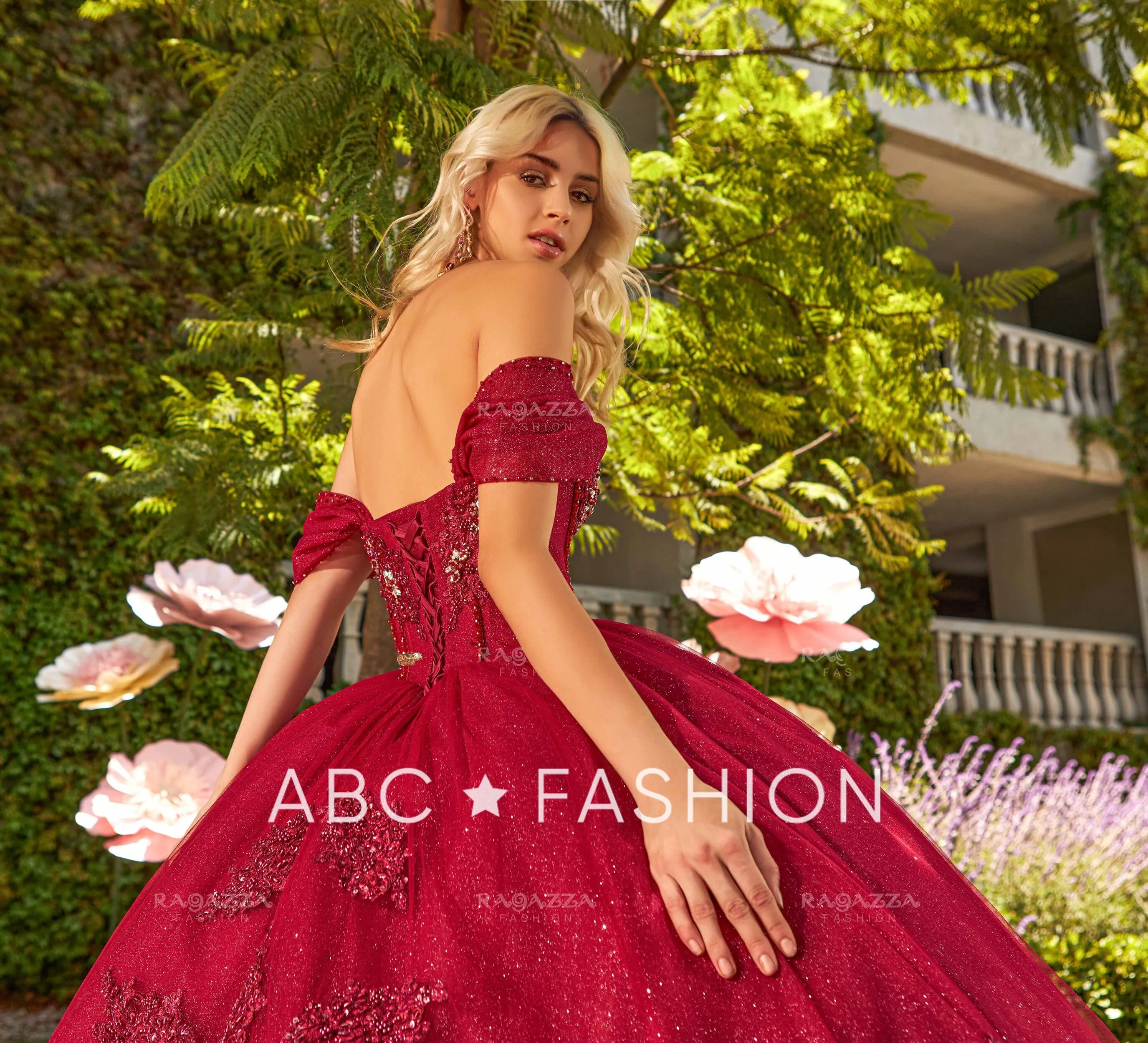 Applique Sweetheart Quinceanera Dress by Ragazza EV35-635