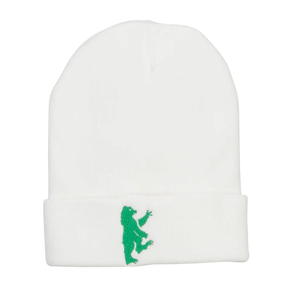 Bear Island Embroidered Long Beanie
