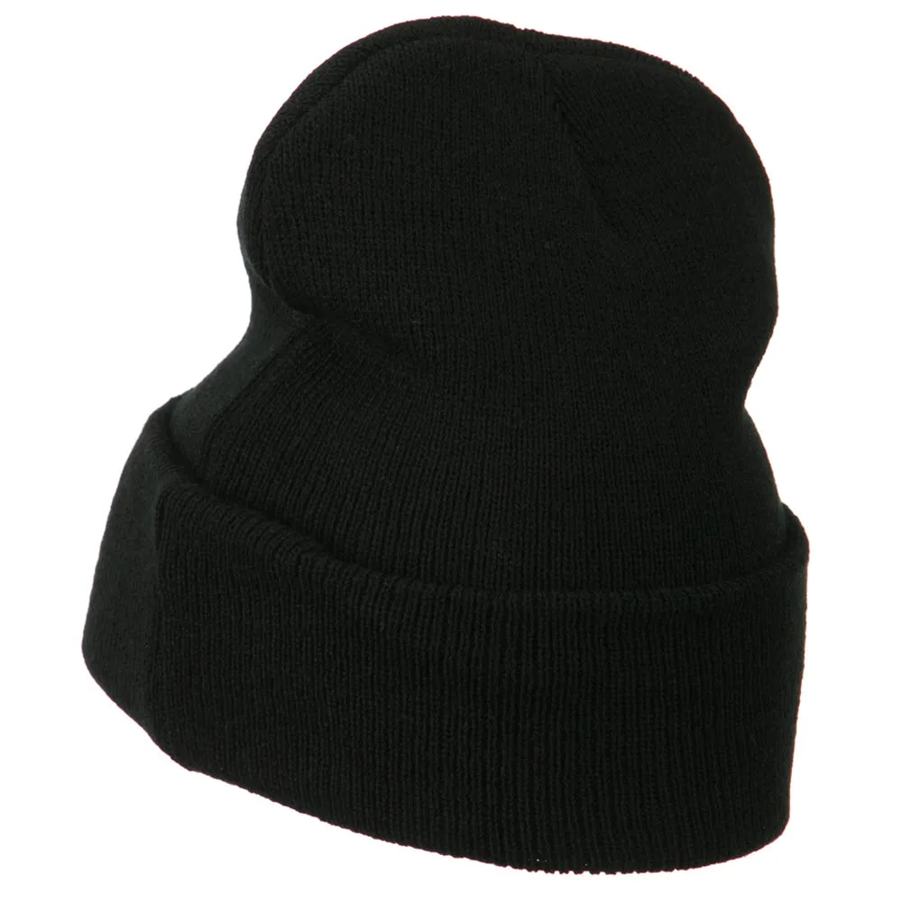 Big Diamond Embroidered Long Beanie