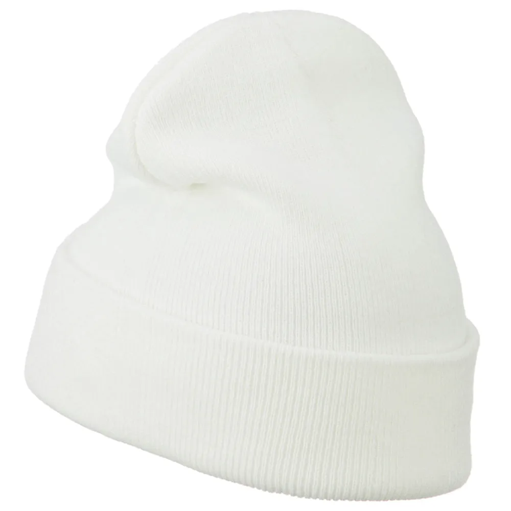 Big Diamond Embroidered Long Beanie