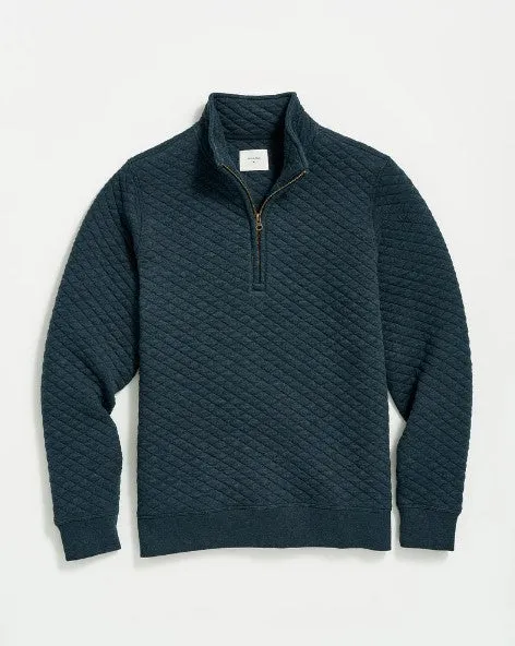 Billy Reid Diamond Quilt Half Zip