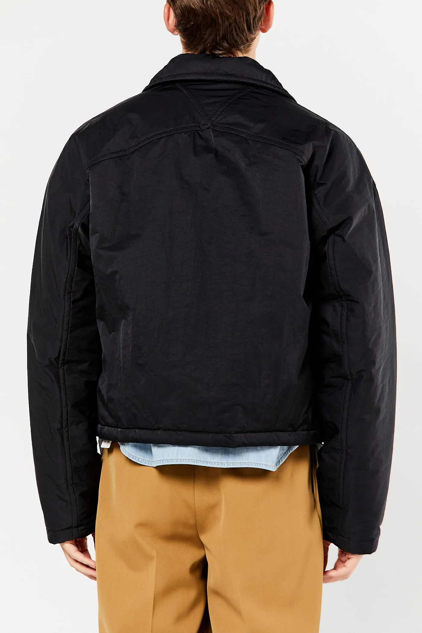 Black Padded Tech Nylon Blouson