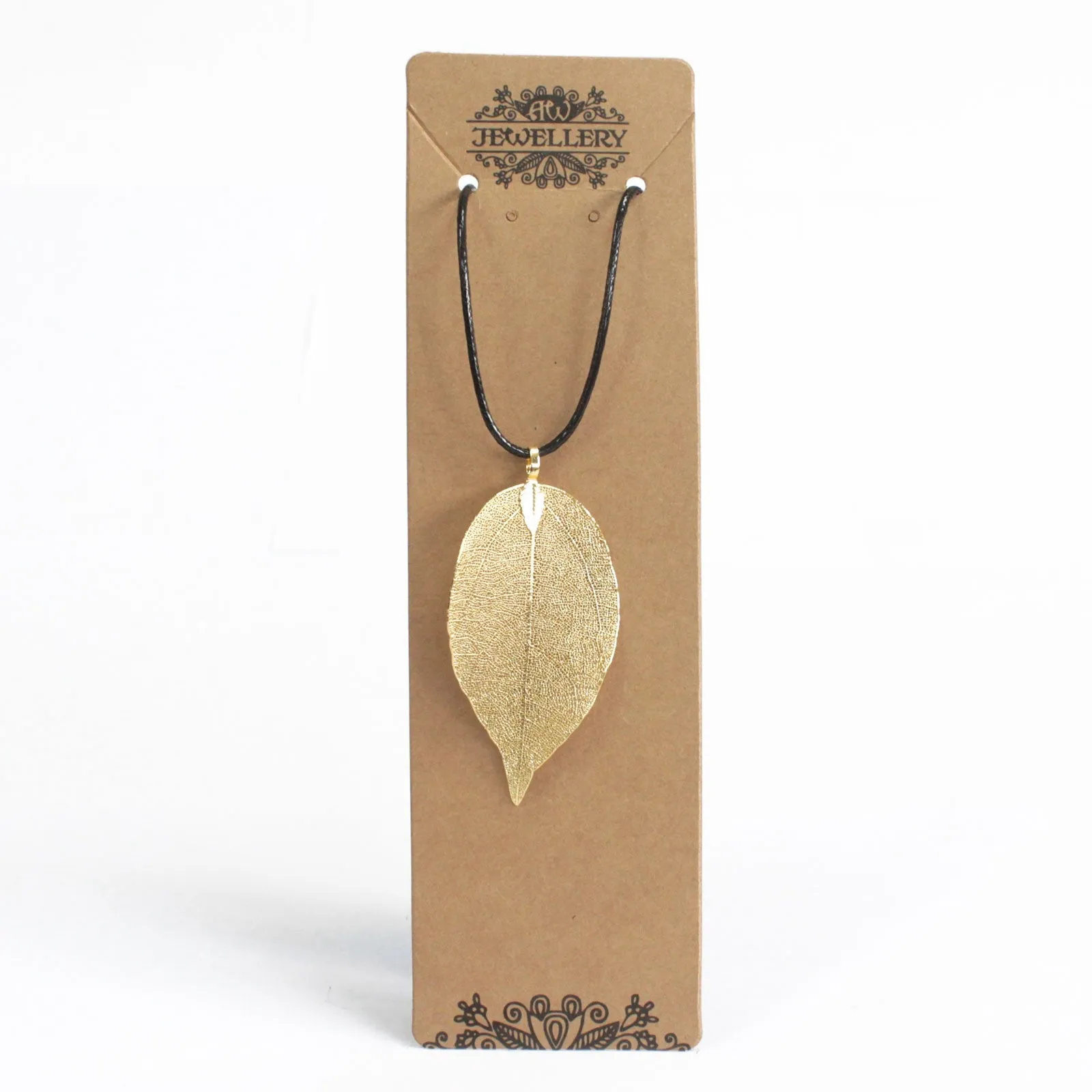 Bravery Leaf Necklace - Gold