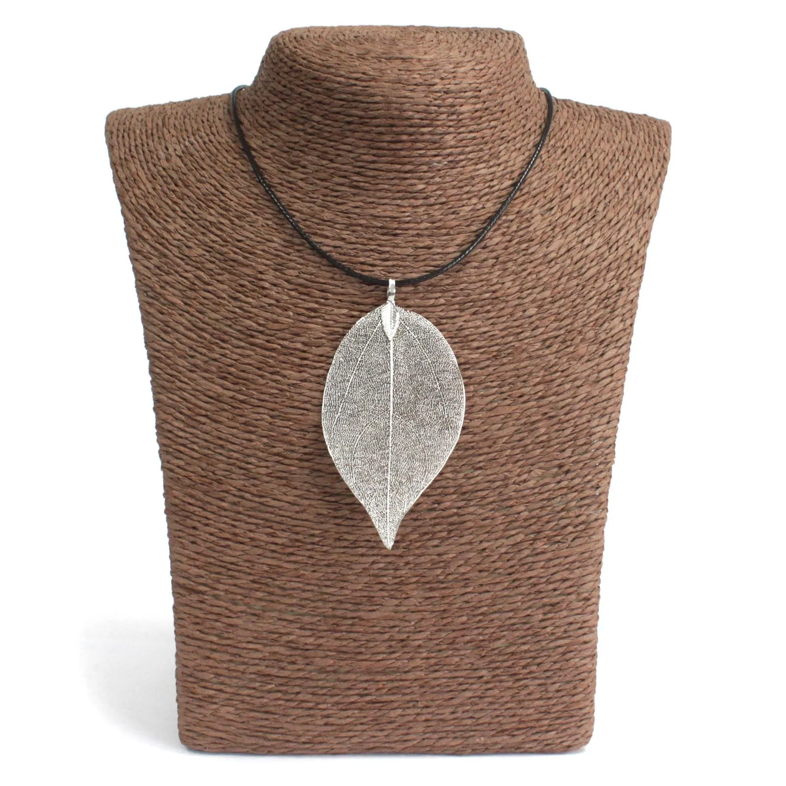 Bravery Leaf Necklace - Silver