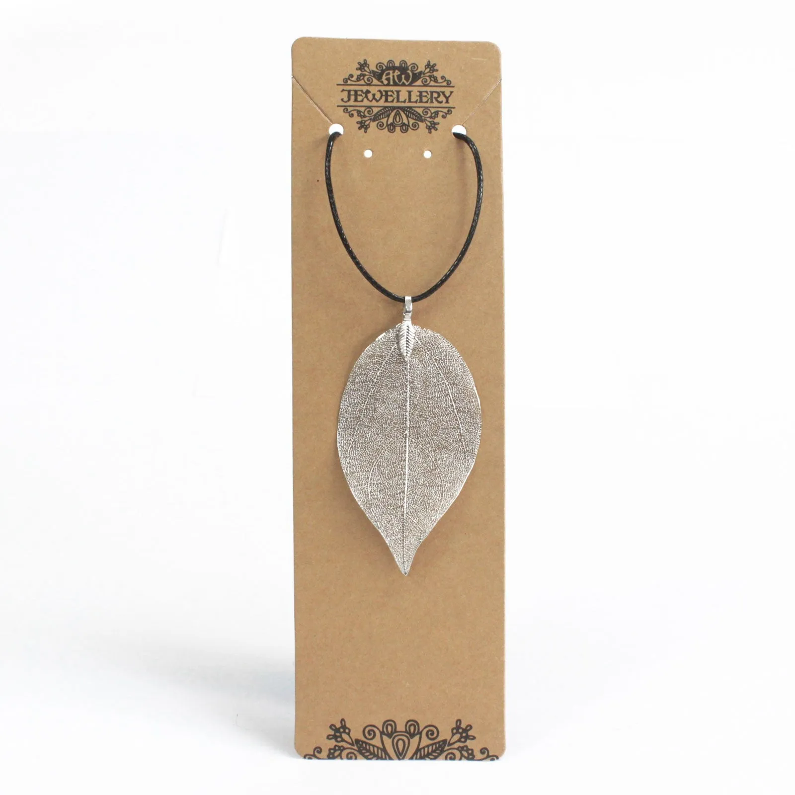 Bravery Leaf Necklace - Silver