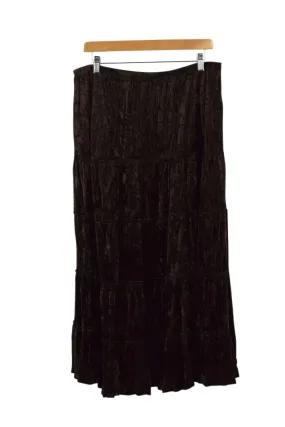 Brown Velvet Skirt