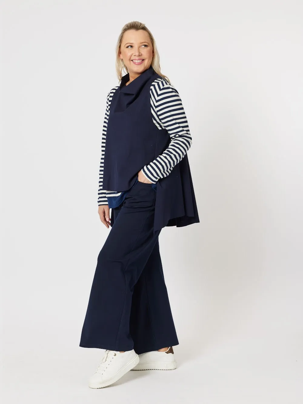 Cameron Layer Top - Navy