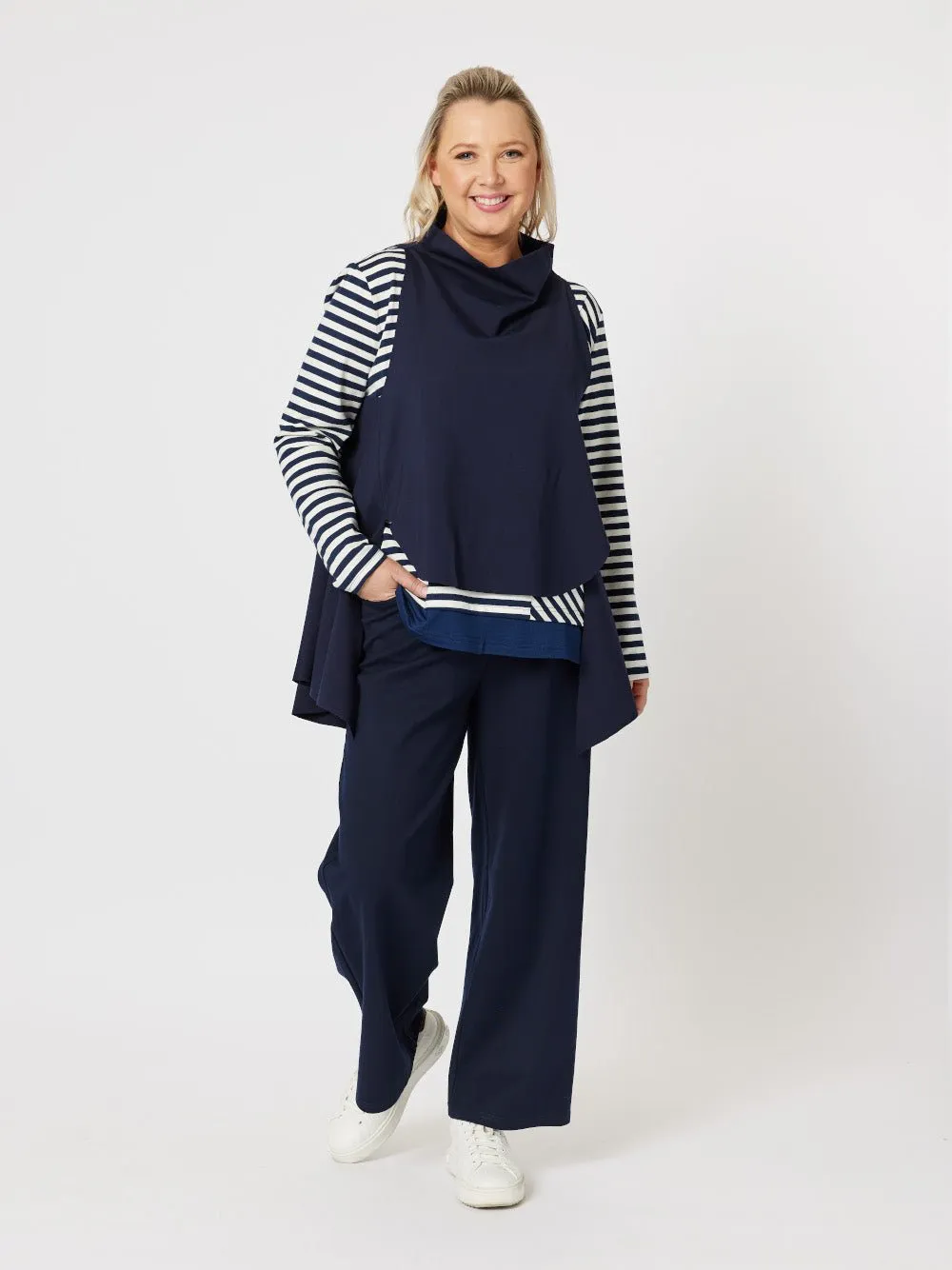 Cameron Layer Top - Navy