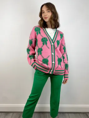 Cheryl Cardigan (Pink/Green)