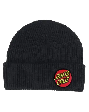 Classic Dot Beanie in Black