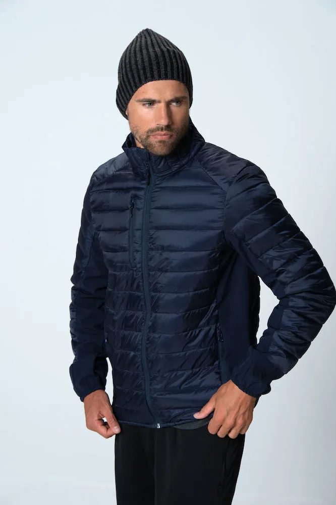 Clique Lemont Men's Jacket | Quilted Lightweight Puffer | Softshell Panels | 3 Colours | XS-2XL