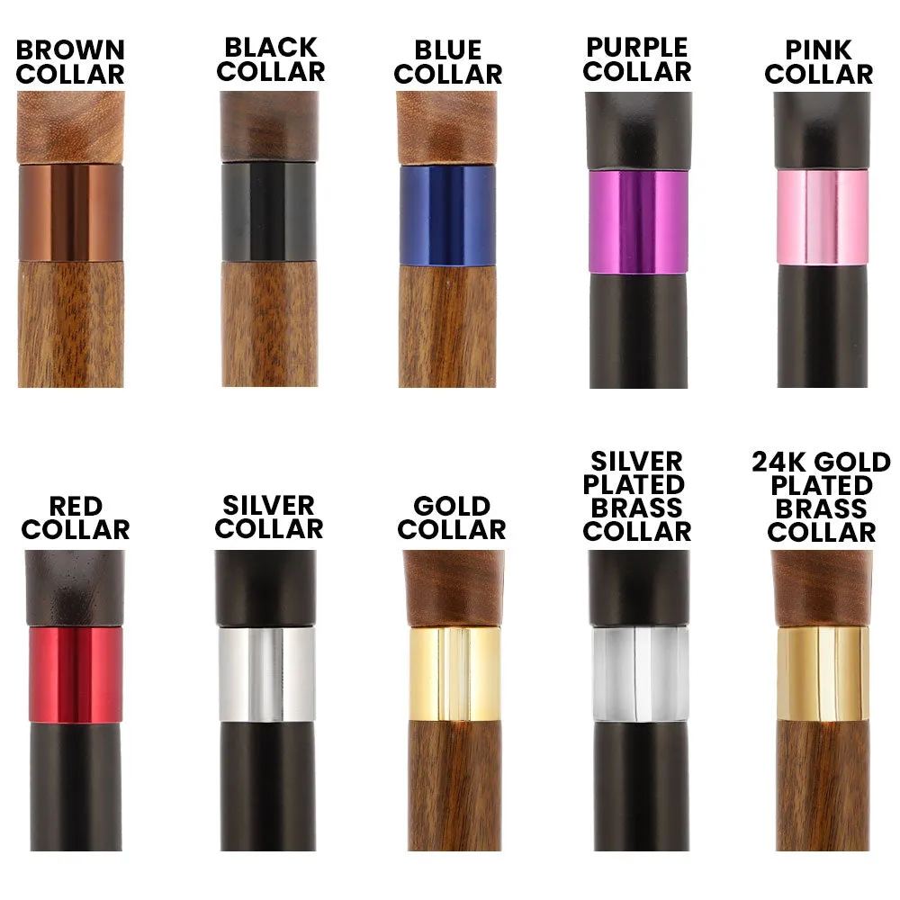 Color Option Wooden Derby Handle Walking Cane with Personalized Engraving Option