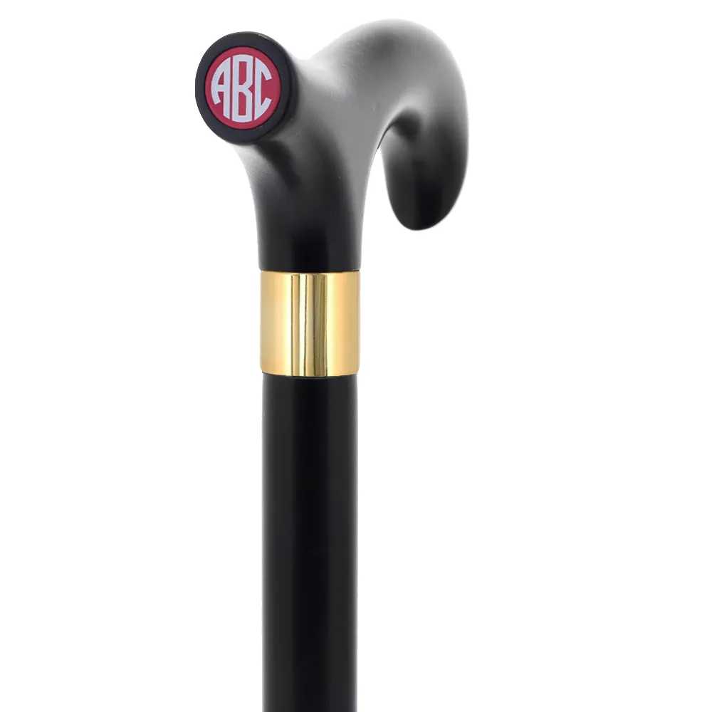 Color Option Wooden Derby Handle Walking Cane with Personalized Engraving Option