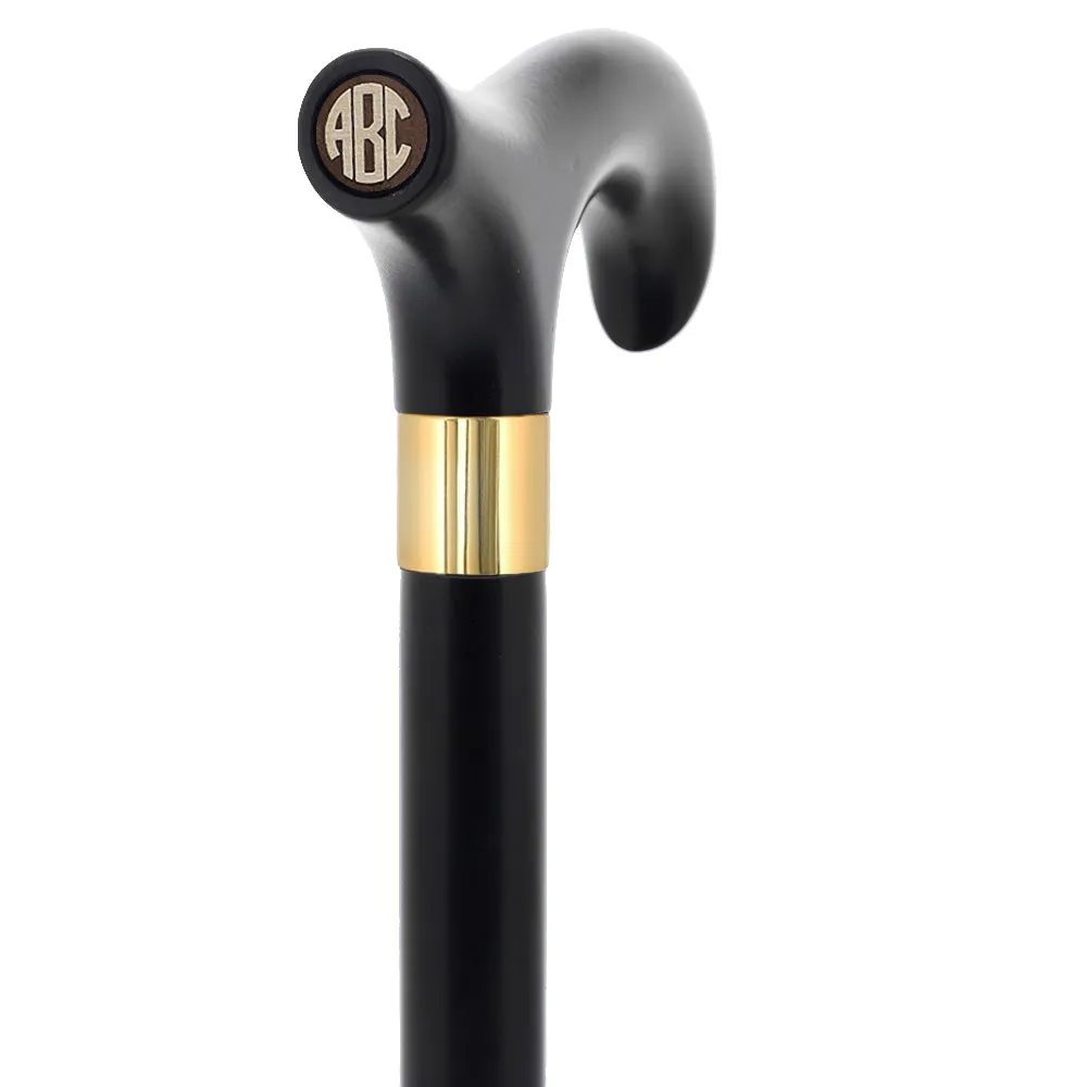 Color Option Wooden Derby Handle Walking Cane with Personalized Engraving Option