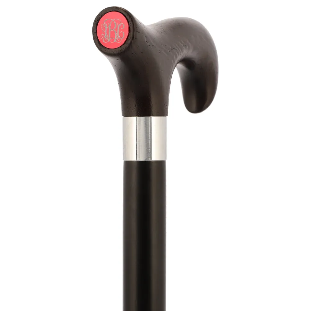 Color Option Wooden Derby Handle Walking Cane with Personalized Engraving Option