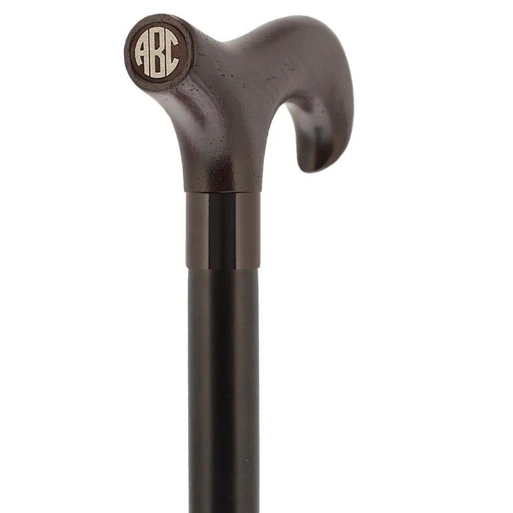 Color Option Wooden Derby Handle Walking Cane with Personalized Engraving Option