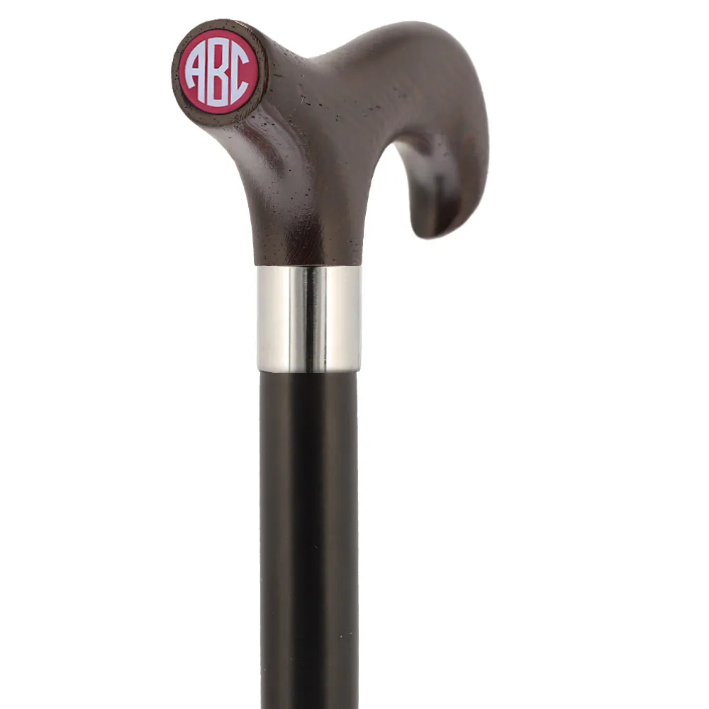 Color Option Wooden Derby Handle Walking Cane with Personalized Engraving Option