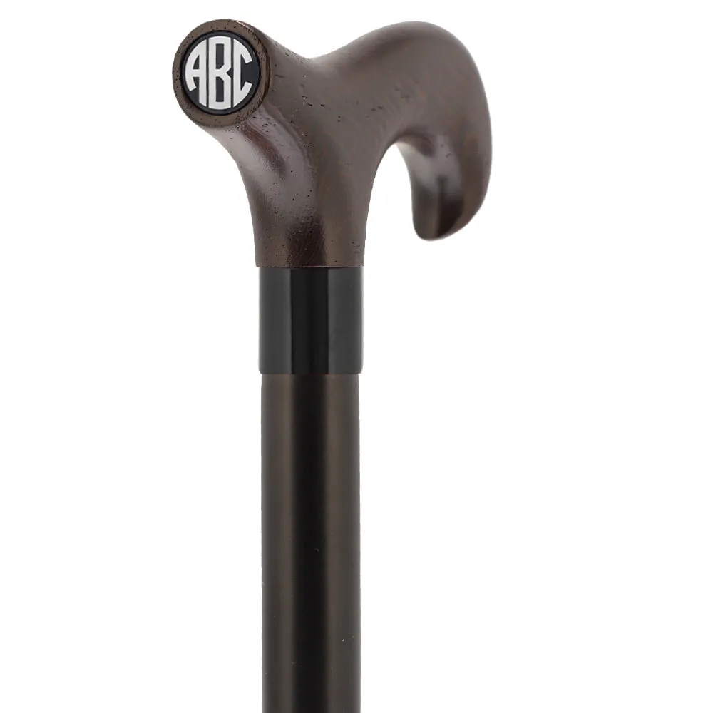 Color Option Wooden Derby Handle Walking Cane with Personalized Engraving Option