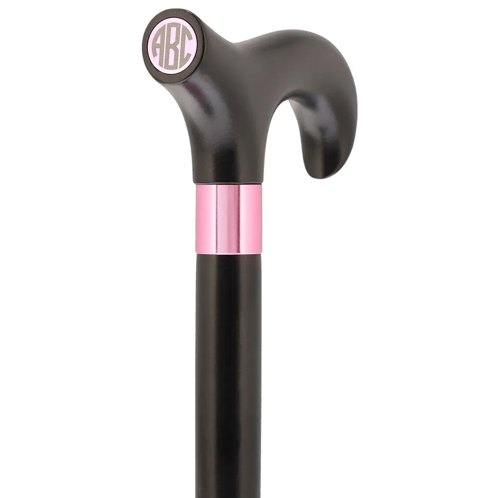 Color Option Wooden Derby Handle Walking Cane with Personalized Engraving Option