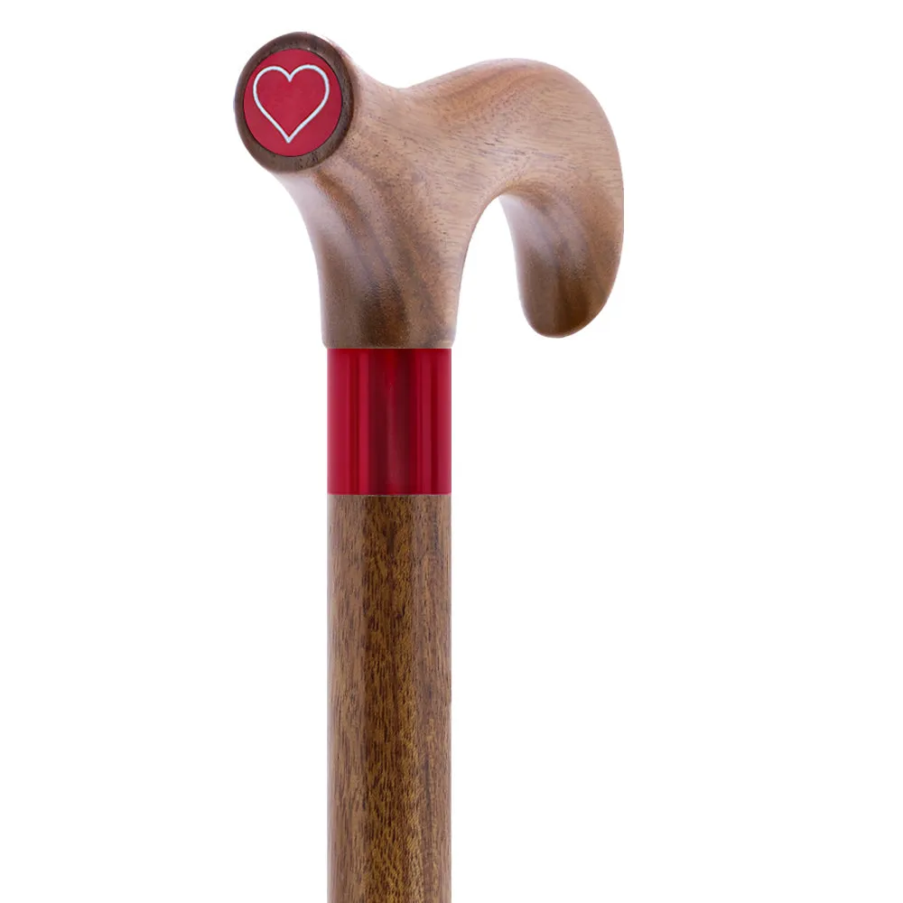 Color Option Wooden Derby Handle Walking Cane with Personalized Engraving Option