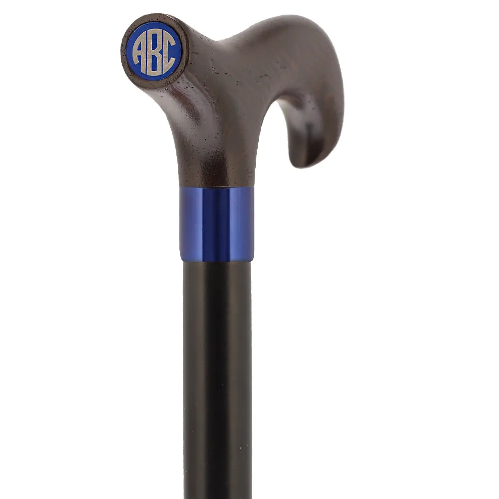 Color Option Wooden Derby Handle Walking Cane with Personalized Engraving Option