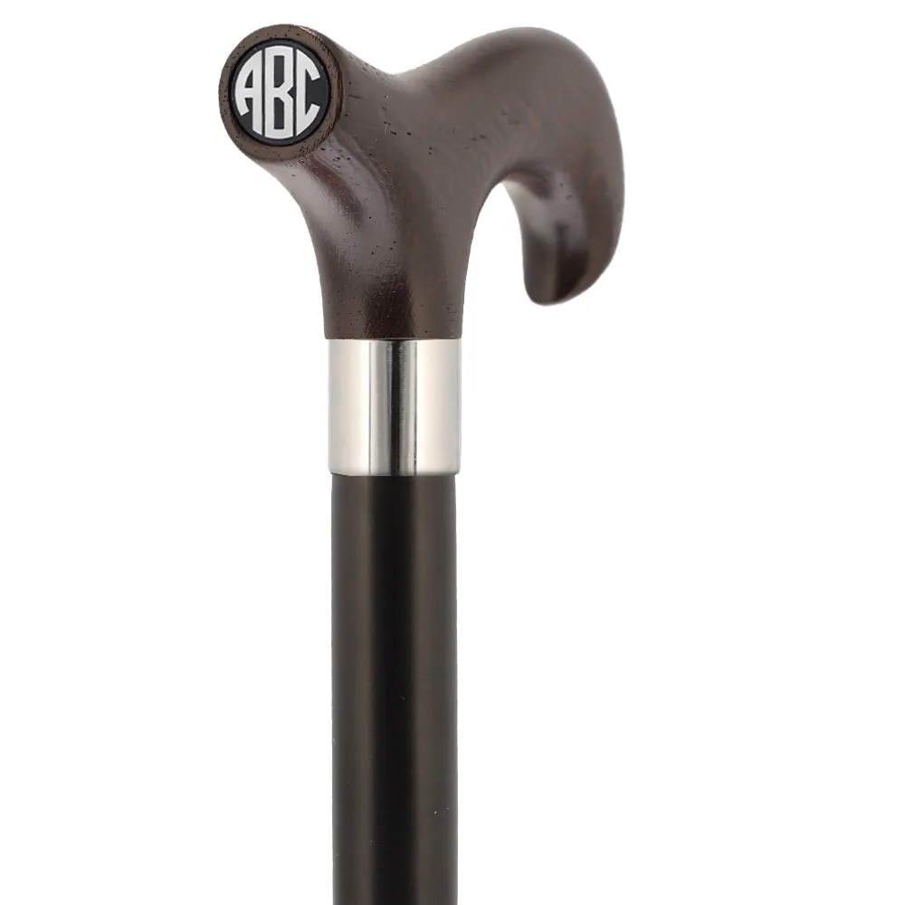 Color Option Wooden Derby Handle Walking Cane with Personalized Engraving Option