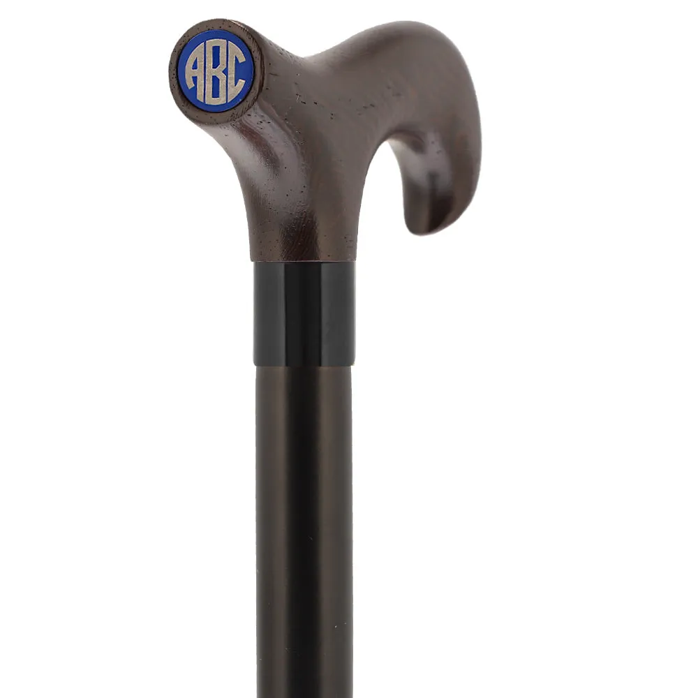 Color Option Wooden Derby Handle Walking Cane with Personalized Engraving Option