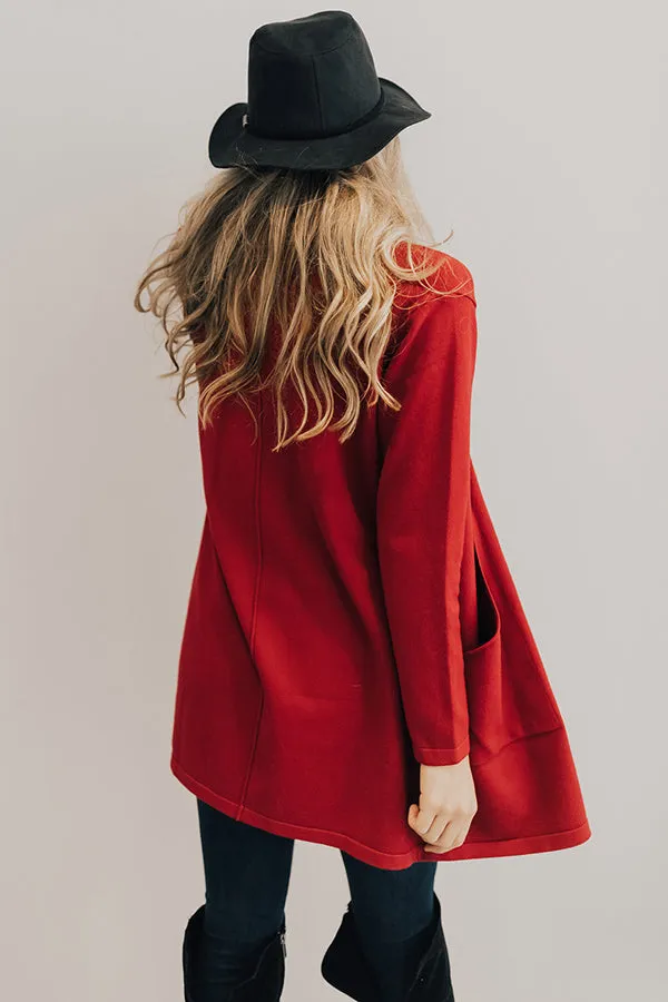Colorado Crushing Cardigan In Crimson