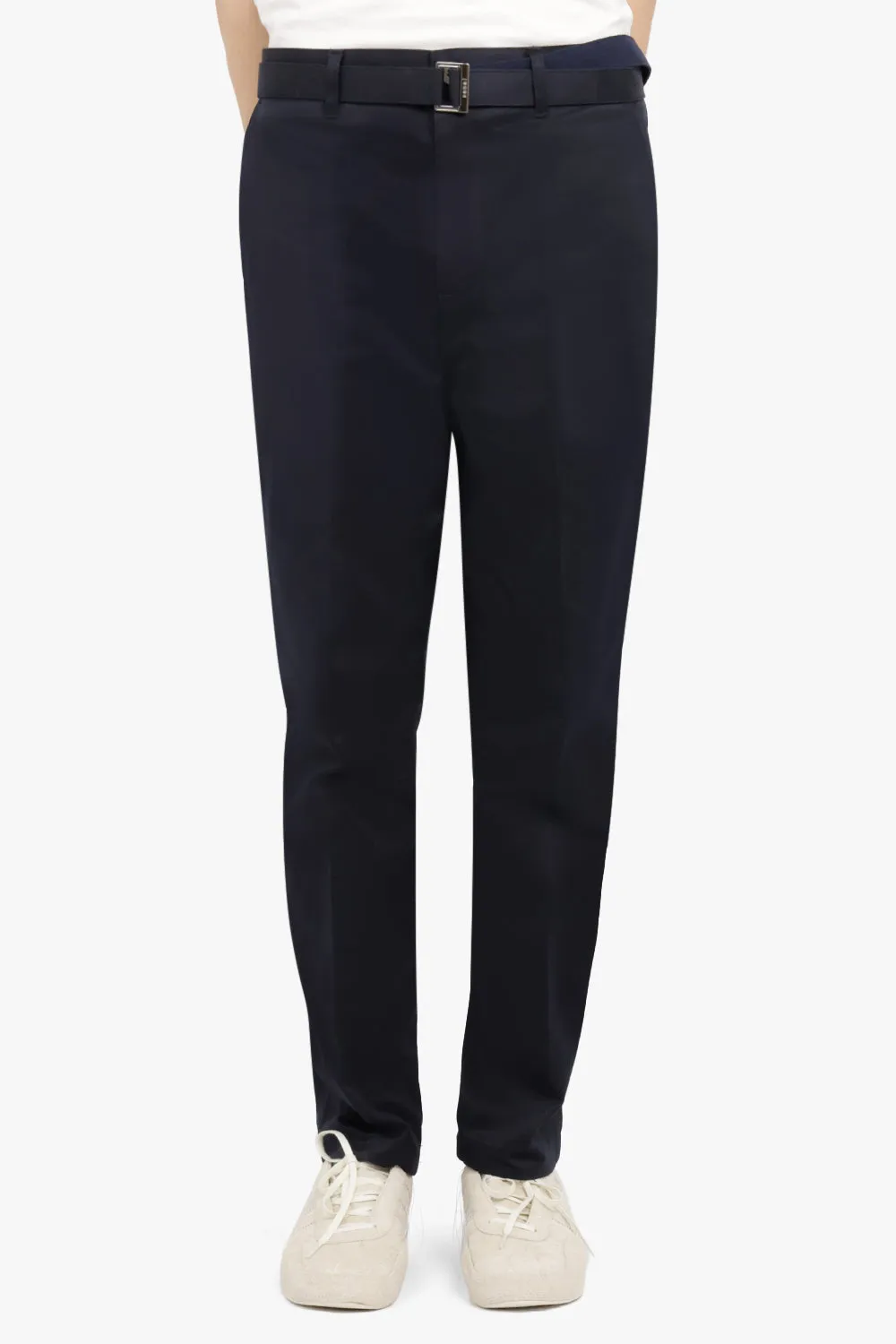 COTTON CHINO PANTS | NAVY