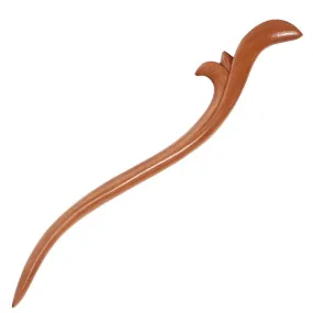 CrystalMood Handmade Carved Wood Hair Stick Sprouts