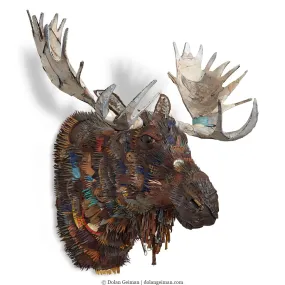 CUSTOM GREAT PLAINS (MOOSE) original faux taxidermy sculpture